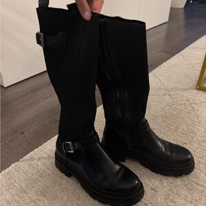 ASOS Black Winter Rain Boots